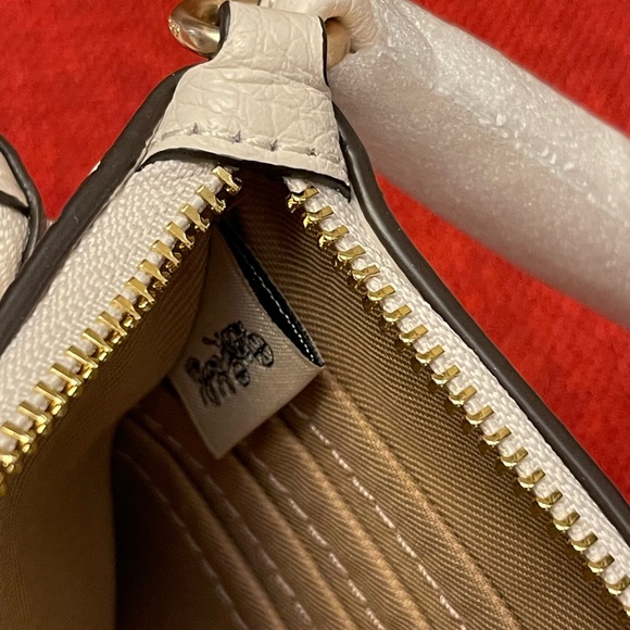 Coach Women's Signature Canvas & Leather Double Zip Wristlet - Picture 6 of 7